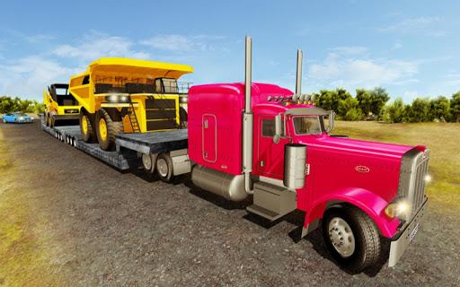 Construction Machines Transporter Truck - Gameplay image of android game