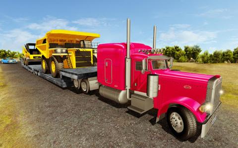 Construction Machines Transporter Truck - عکس بازی موبایلی اندروید