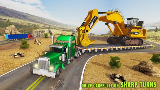 Construction Machines Transporter Truck - عکس بازی موبایلی اندروید