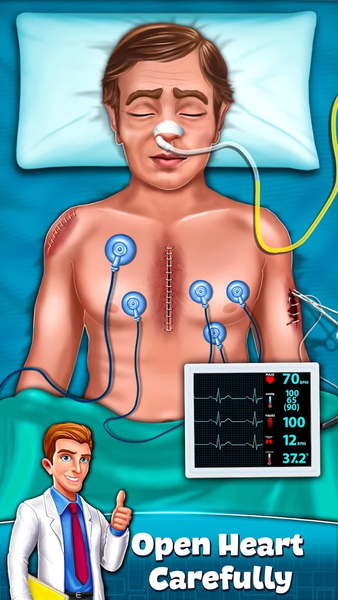 Open Heart Surgery Clinic Game - Gameplay image of android game