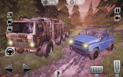 Offroad Trucker Muddy Car Drive: Hill Adventure - Gameplay image of android game