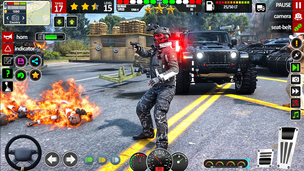 Open World City Gangster Games - Gameplay image of android game