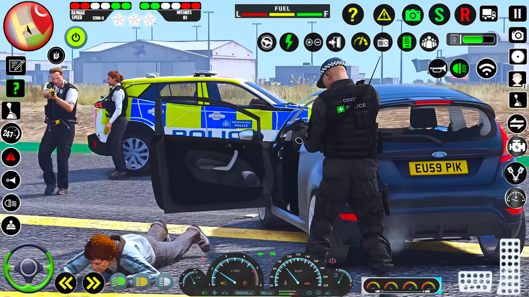 Police Car Chase Game 3D - Gameplay image of android game