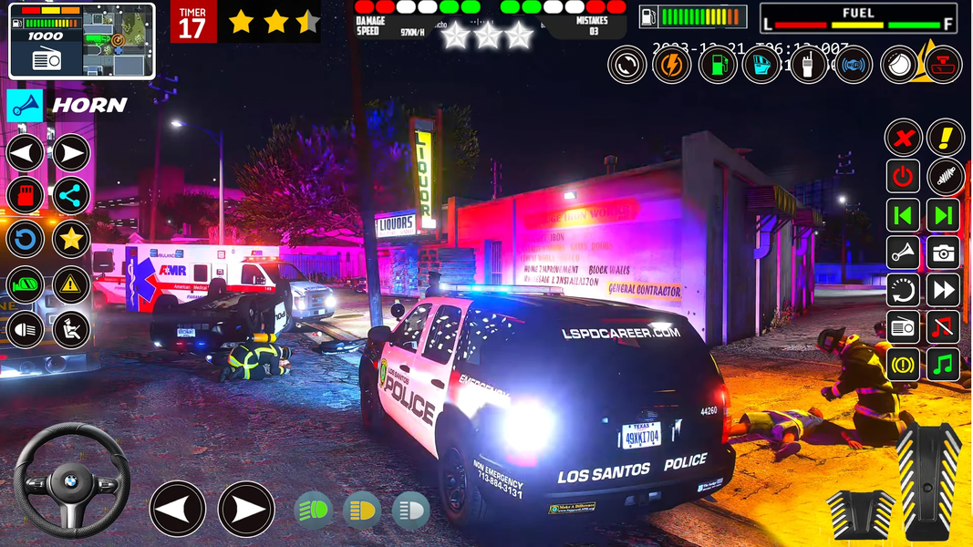 Police Car Chase Game 3D - Gameplay image of android game