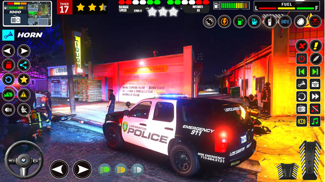Police Car Chase Game 3D - Gameplay image of android game