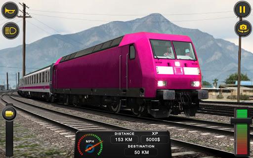 Euro Train Simulator Game; Rail Driving 3D - Gameplay image of android game