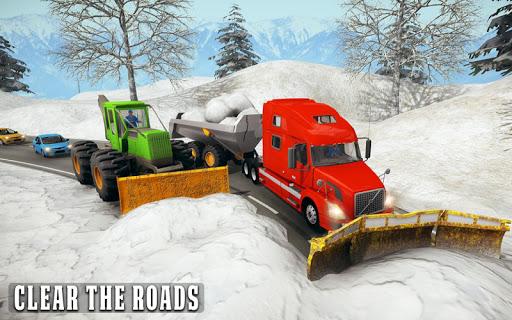 Snow Plow Heavy Excavator Sim - Gameplay image of android game