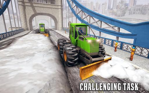 Snow Plow Heavy Excavator Sim - Gameplay image of android game