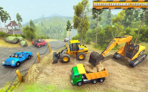 Uphill Road Builder Sim 2019 - Gameplay image of android game