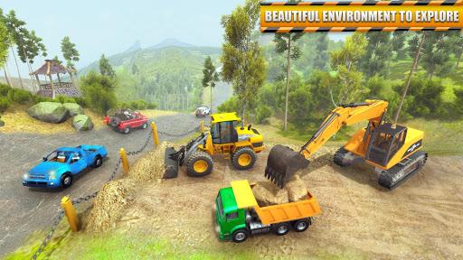 Uphill Road Builder Sim 2019 - Gameplay image of android game
