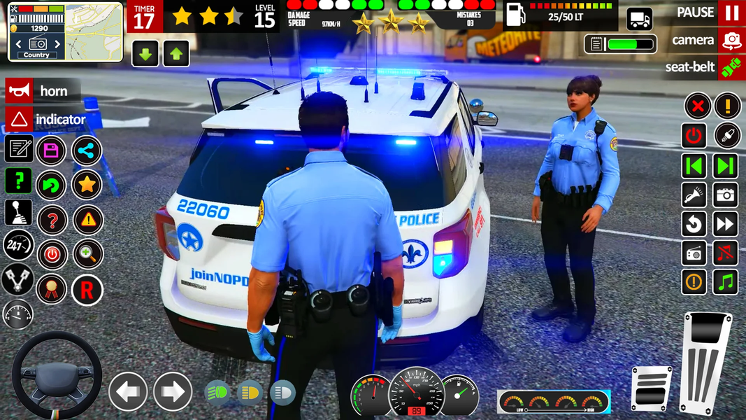US Cop Car Chase Games Sim ۳d - عکس بازی موبایلی اندروید