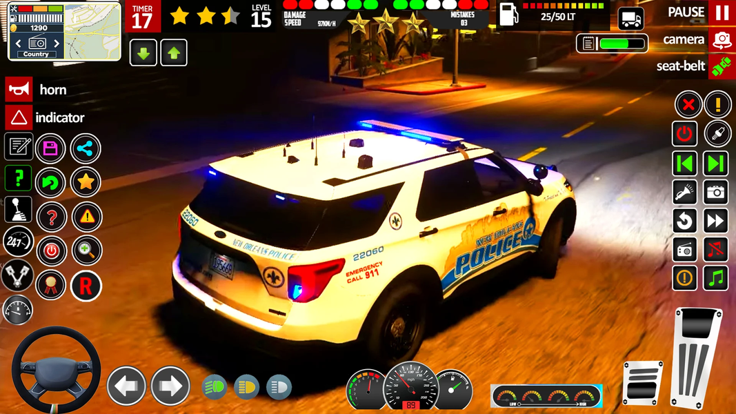 US Cop Car Chase Games Sim ۳d - عکس بازی موبایلی اندروید