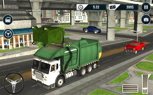 Trash Truck Simulator 3D - Gameplay image of android game
