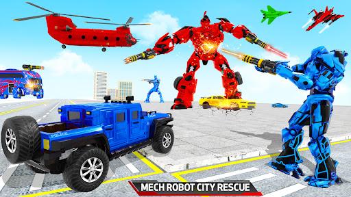Flying Bus Robot Car War Games - عکس برنامه موبایلی اندروید