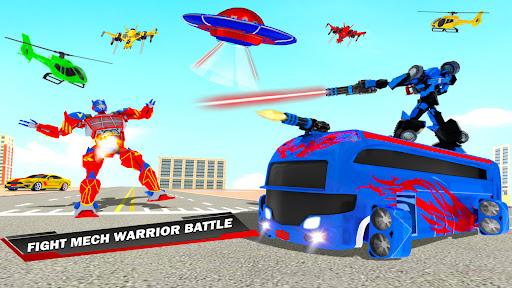 Flying Bus Robot Car War Games - عکس برنامه موبایلی اندروید
