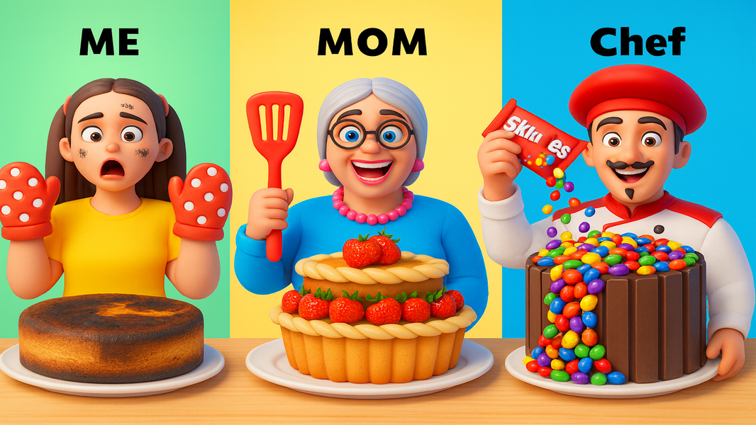 Me vs my Mom cooking CHALLENGE - Gameplay image of android game