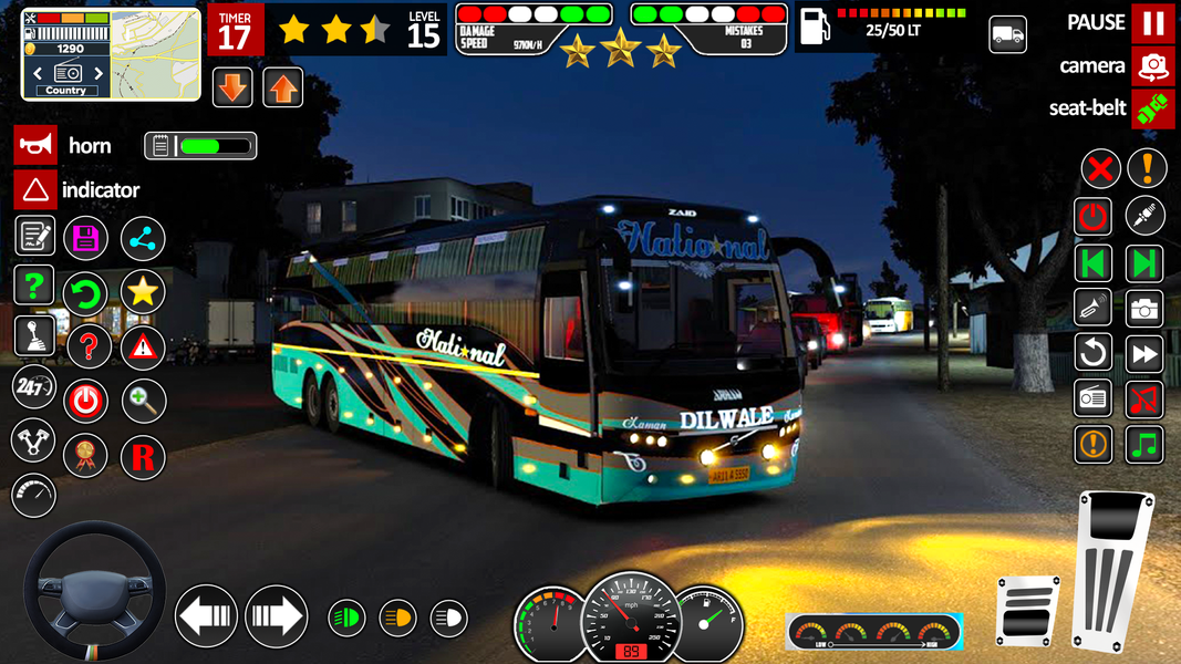 US Bus Sim 3D: Offroad Bus Sim - Gameplay image of android game