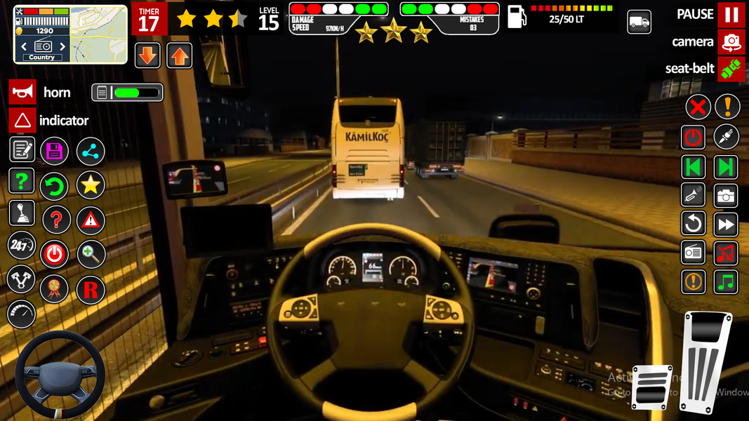 US Bus Sim 3D: Offroad Bus Sim - Gameplay image of android game