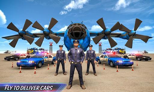 Police Car Transport Truck - Gameplay image of android game