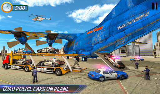 Police Car Transport Truck - عکس بازی موبایلی اندروید