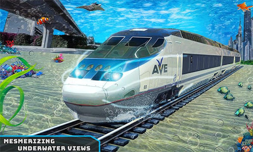 Water Train Sim: Railroad Game - Gameplay image of android game