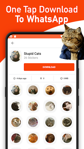 New Cat Memes Stickers For WhatsApp WAStickerApps - Image screenshot of android app