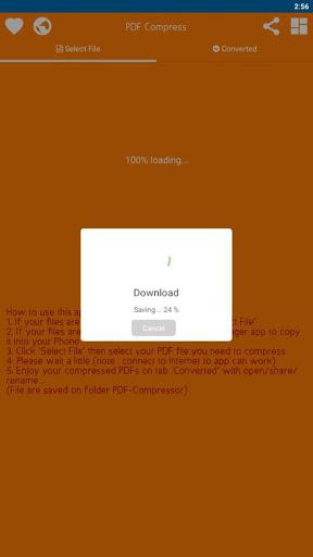 PDF Compressor - compress pdf - عکس برنامه موبایلی اندروید
