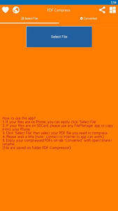 PDF Compressor - compress pdf - عکس برنامه موبایلی اندروید