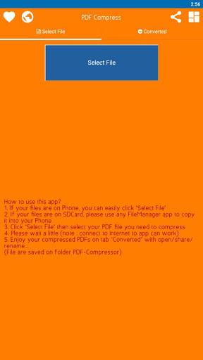 PDF Compressor - compress pdf - عکس برنامه موبایلی اندروید