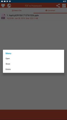 PDF to PPTX & PPT Converter - عکس برنامه موبایلی اندروید