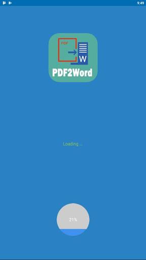 PDF to Word Editable With OCR - Image screenshot of android app