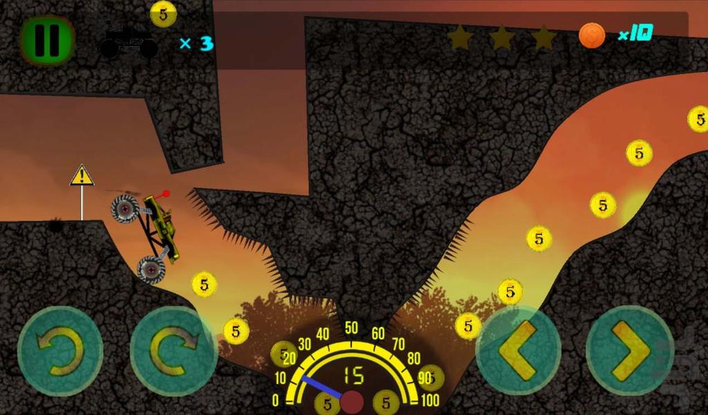 Offroad hill climbing toy car - Gameplay image of android game