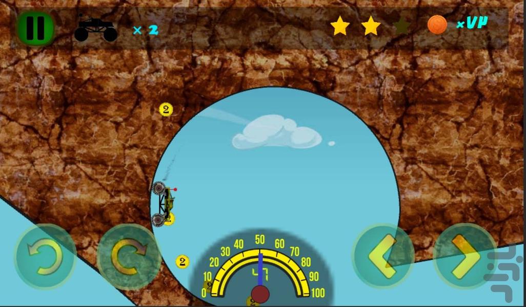 Offroad hill climbing toy car - Gameplay image of android game