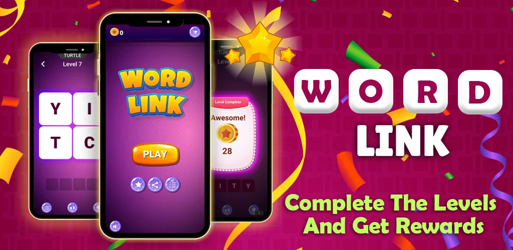 Word Link_Crossword Puzzle - Gameplay image of android game