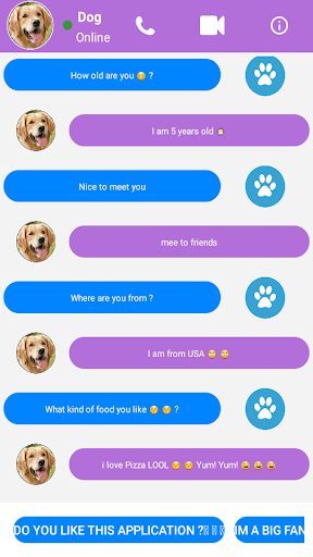 Fake Call From Dog - عکس برنامه موبایلی اندروید