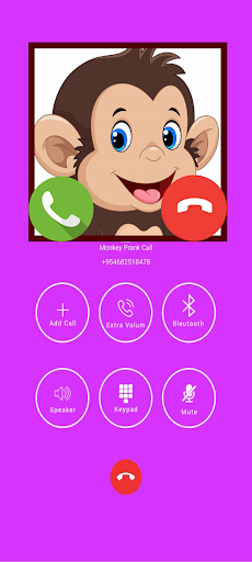 Fake Call Monkey - Prank Video - عکس برنامه موبایلی اندروید