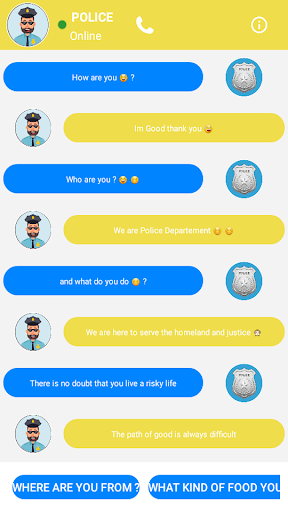 Chat with Police - Fake Police - Image screenshot of android app