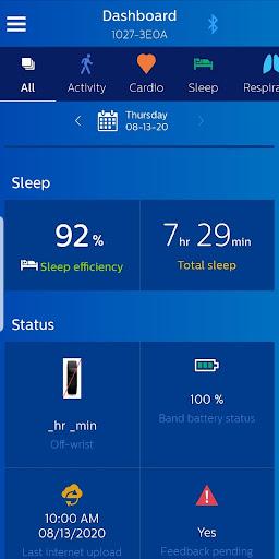 Philips Health band - عکس برنامه موبایلی اندروید