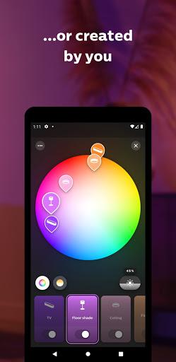 Philips Hue - عکس برنامه موبایلی اندروید
