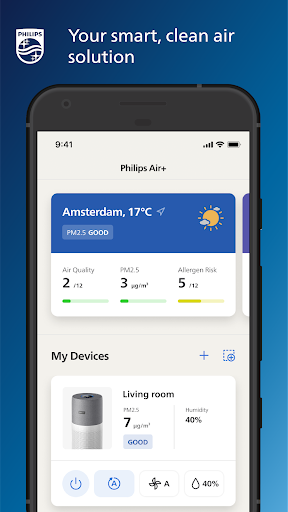 Philips Air+ - عکس برنامه موبایلی اندروید