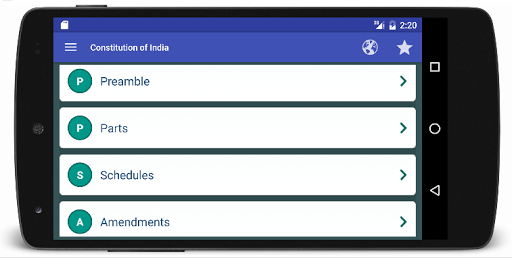Constitution of India with MCQ - عکس برنامه موبایلی اندروید