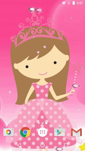 Cute Princess Live Wallpaper - Image screenshot of android app