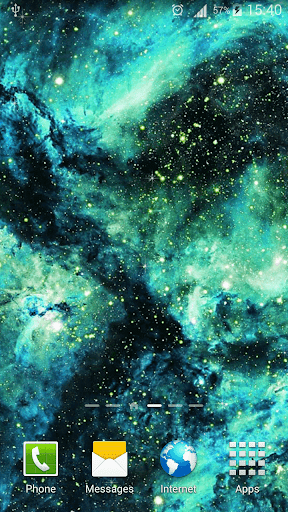 Galaxy Parallax Live Wallpaper - Image screenshot of android app