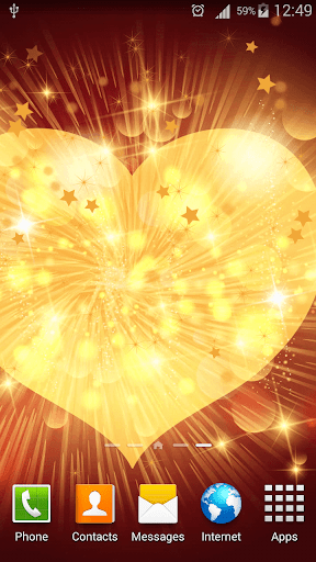Glitter Heart Live Wallpaper - عکس برنامه موبایلی اندروید
