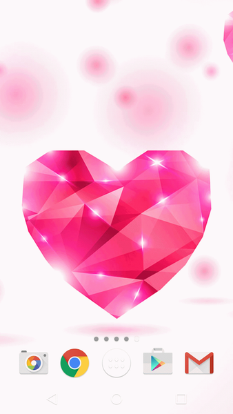 Pink Diamonds Live Wallpaper - عکس برنامه موبایلی اندروید
