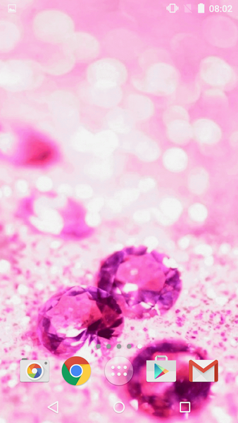Pink Diamonds Live Wallpaper - عکس برنامه موبایلی اندروید