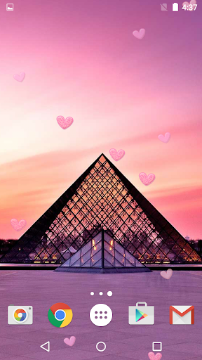 Romantic Paris Live Wallpaper - Image screenshot of android app