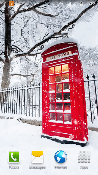 Snow in London Live Wallpaper - عکس برنامه موبایلی اندروید