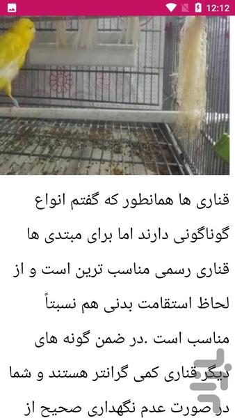آموزش پرورش قناری - عکس برنامه موبایلی اندروید
