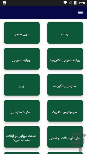 آموزش درباره انواع ارتباطات اجتماعی - عکس برنامه موبایلی اندروید